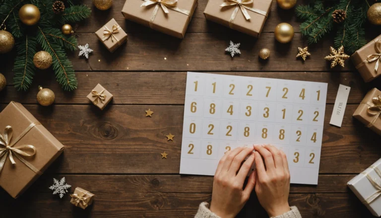 chiffre calendrier de l'avent à imprimer gratuit