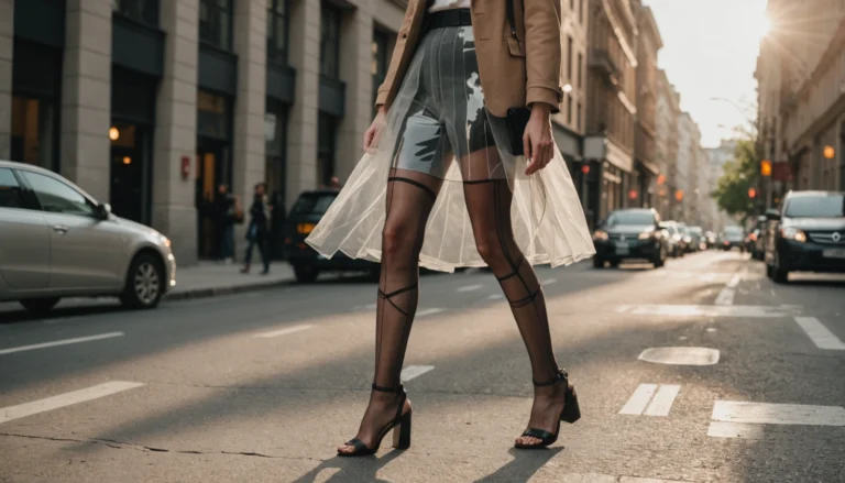 collant avec chaussures ouvertes