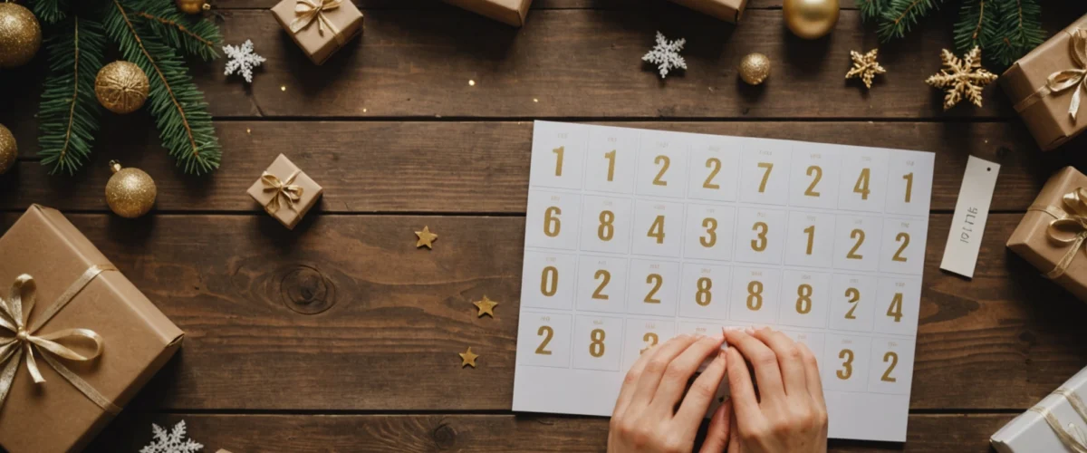 chiffre calendrier de l'avent à imprimer gratuit