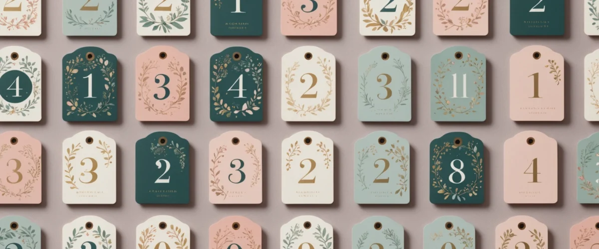 étiquettes calendrier de l'avent à imprimer